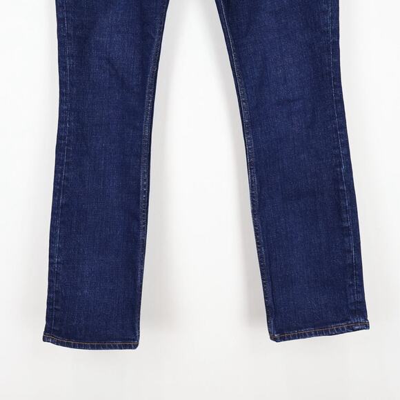 Abercrombie & Fitch Ultra High Rise Slim Straight Dark Wash Jean Size 26 Short - Picture 4 of 6